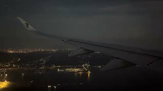 Starlux Flight 772 landing into Taipei Taoyuan International Airport and to gate D13
