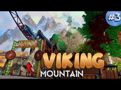 Making a VIKING MOUNTAIN in Theme Park Tycoon • #3