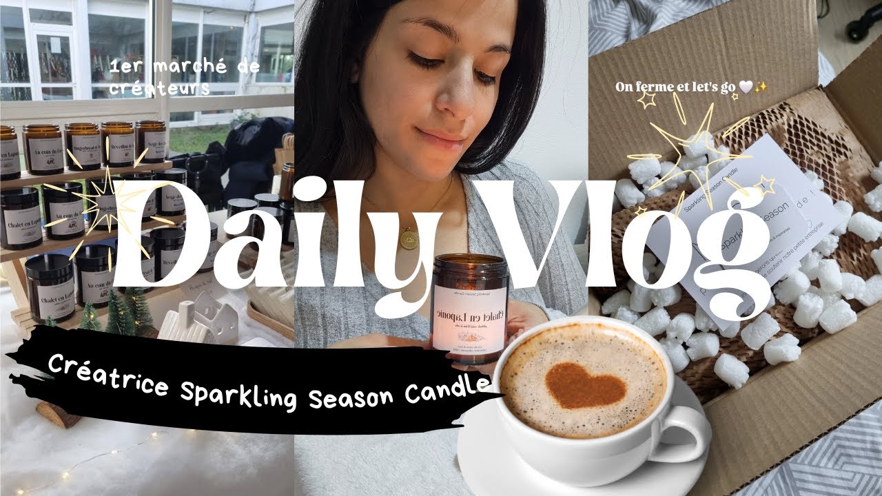 Vlog Day in the life | Mon premier marché de créateurs 🎄