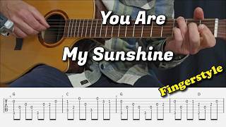 You Are My Sunshine - Easy Fingerstyle Guitar Lesson I Tabs and Chords