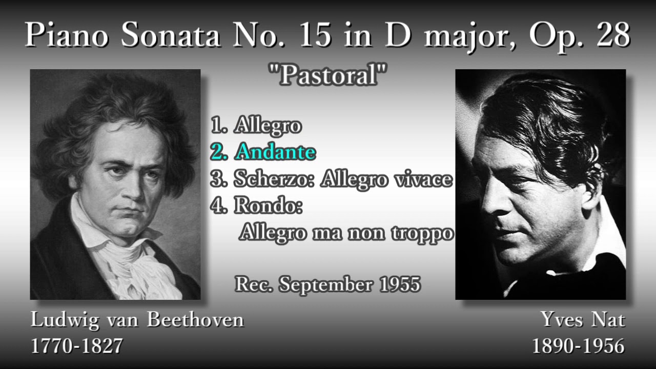 Beethoven: Piano Sonata No. 15, Nat (1955) ベートーヴェン ピアノ