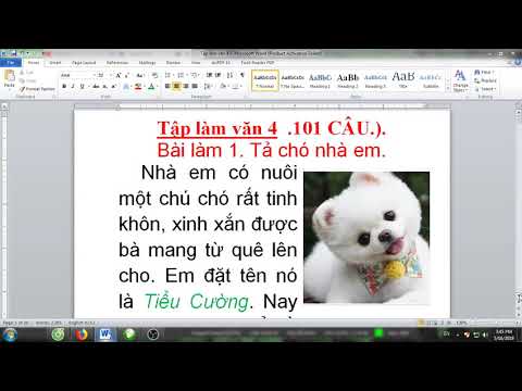 Video # Tả con chó nhà em (101 câu) II Tập làm văn 4 II tả... - youtube