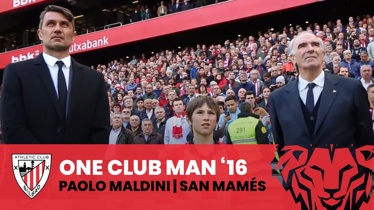 ? Paolo Maldini - One Club Man Award 2016 I San Mames - YouTube