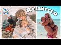 Reunited with my kids and fiancé // solo teen dad travel vlog