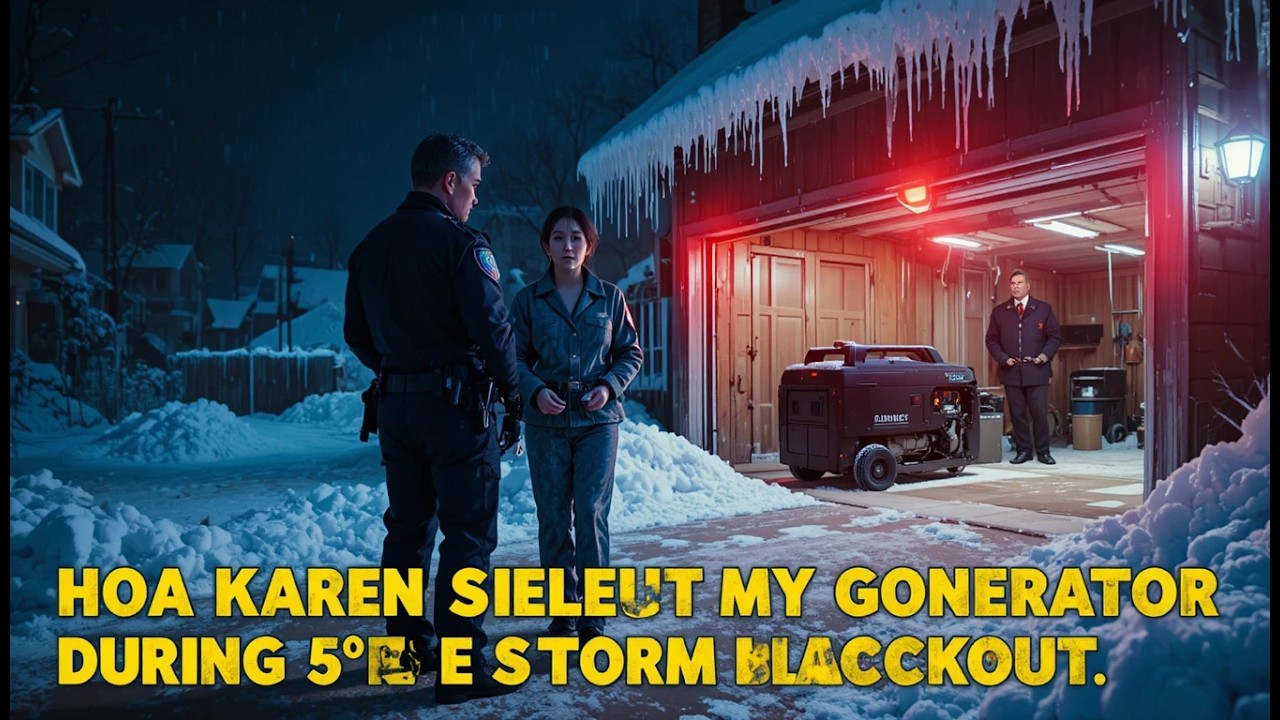 HOA Karen Stole My $4,000 Generator During -5°F Ice Storm Blackout..|| Is the County Sheriff 😏🚔❄️