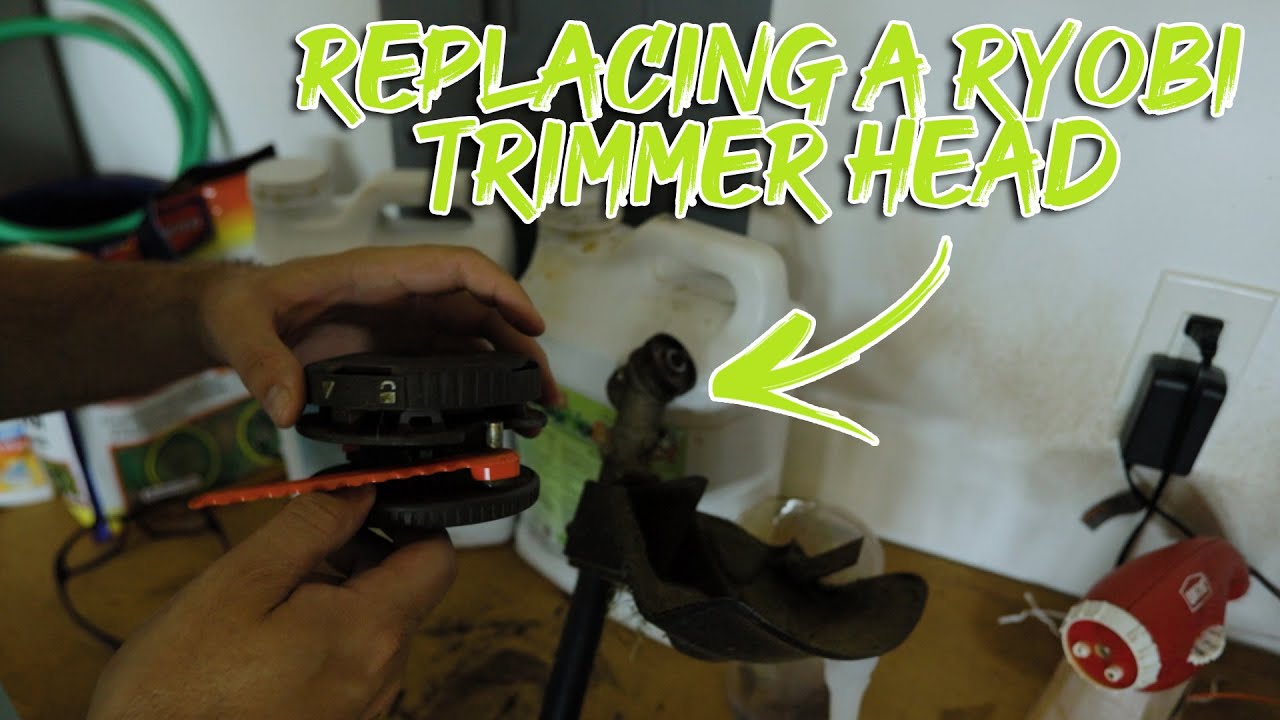 How to Replace a RYOBI 18v and 40v Trimmer Head 