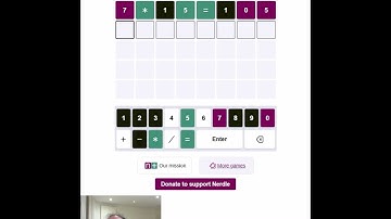 Maths Wordle! Nerdle puzzle for 23 Nov 25