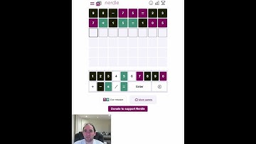 Maths Wordle! Nerdle puzzle for 23 Nov 25