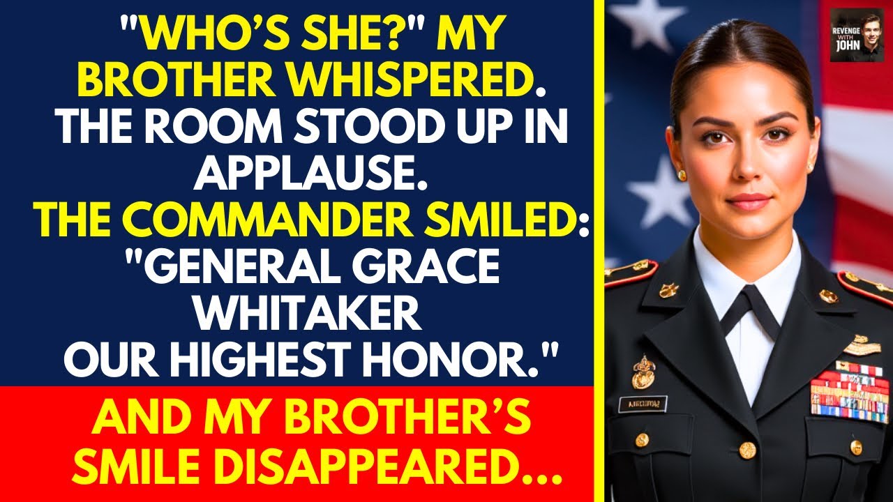 At My Brother’s Ceremony, I Wasn’t on the List — Then The Commander Said:“Welcome, General Grace...”