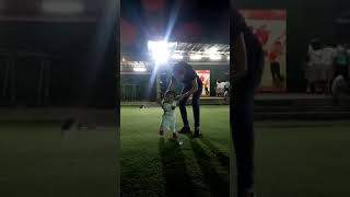 Zianne Is Learning To Walk While Eating.