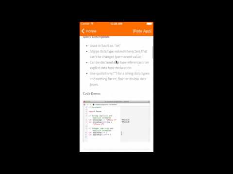 S Refererence App |  The World's First iOS Reference App for the Swift Language