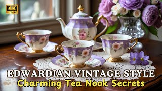 Stunning Transformation! Edwardian Tea Nook with Romantic Decor & Vintage Elegance