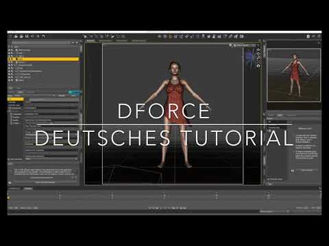 Einführung in Dforce Daz 3DStudio deutsch