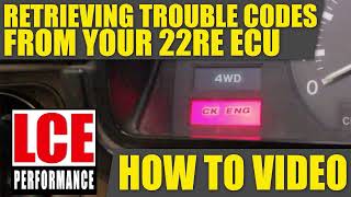 LCE Retrieving Trouble Codes From Your 22RE