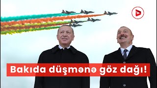 Azərbaycan Ordusunun hərbi hava qüvvələri Zəfər paradında düşmana göz dağı verdi