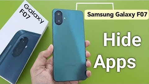 Samsung Galaxy F07: Apps verbergen