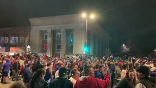 Lawrence fans celebrate Jayhawks' national championship win