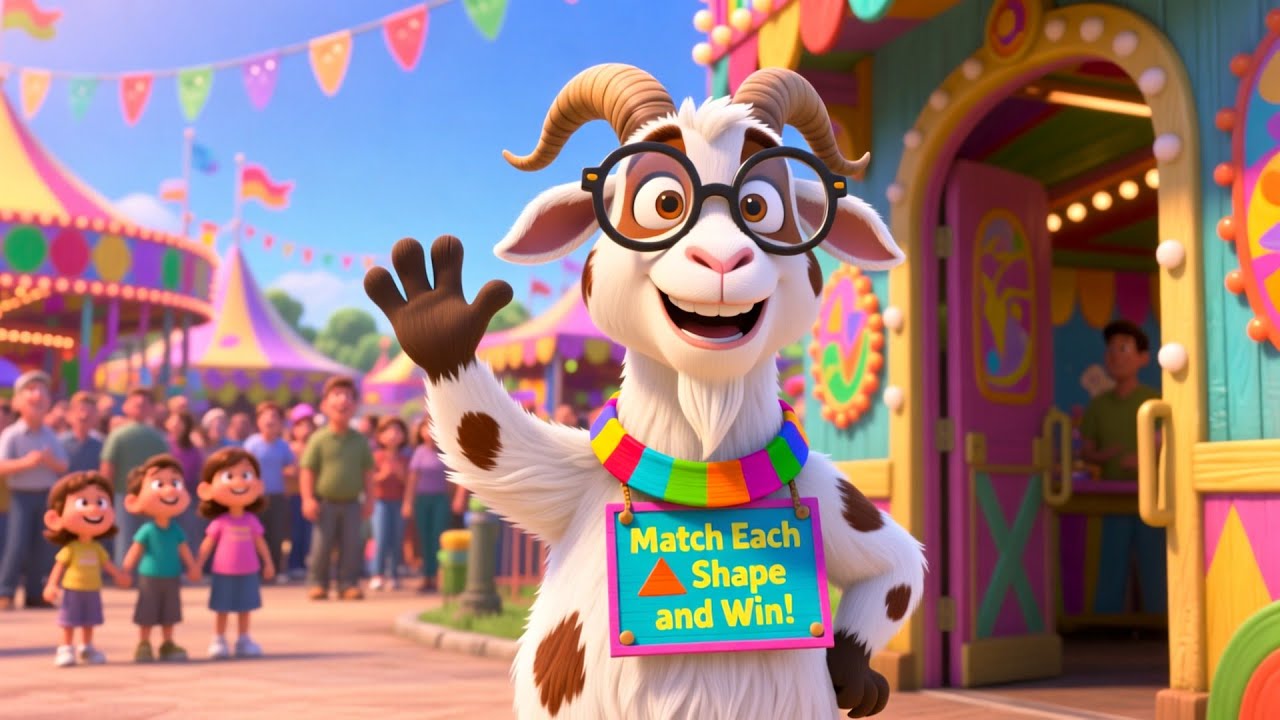 Learn Shapes at Easter Fair 🐰🎡🎵 Fun Holiday & Learning Song | Preschool Adventure for Kids