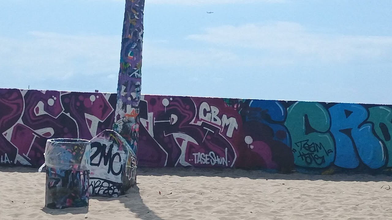 Venice Beach graffiti wall Sept 15 2024