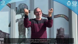 International Week of Deaf People 2024 - Saturday 28 September 2024