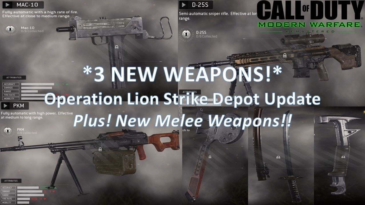 3 NEW WEAPONS! - Operation Lion Strike Update (COD: MWR)