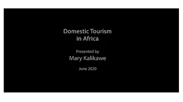 Domestic Tourism in Africa by  Mary Kalikawe