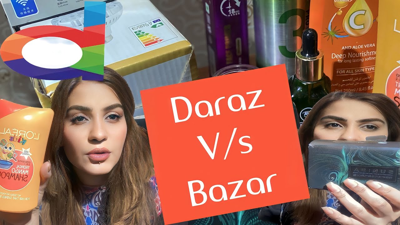 Daraz shopping haul Daraz v/s bazar Daraz online shopping haul