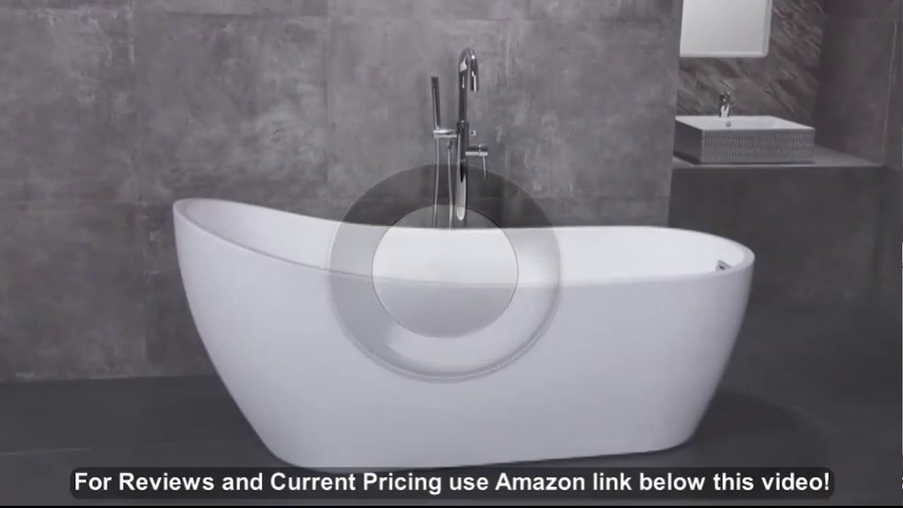 Woodbridge 67" Acrylic Freestanding Bathtub Contemporary Soaking Tub