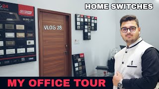 My new office tour Home Switches | Vlog 28 | Harsh creations