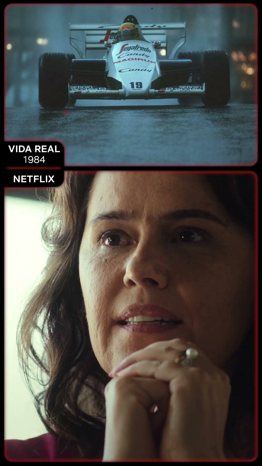 Na vida real X Na Netflix #senna