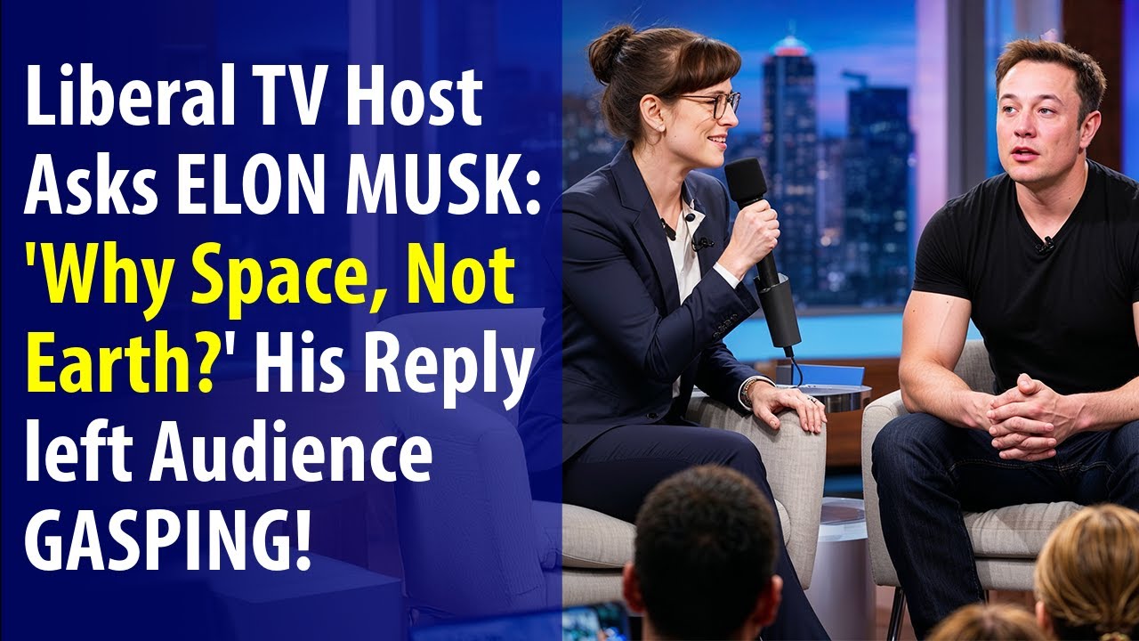 Liberal TV Host Asks Elon Musk a Question That Leaves the Audience ...