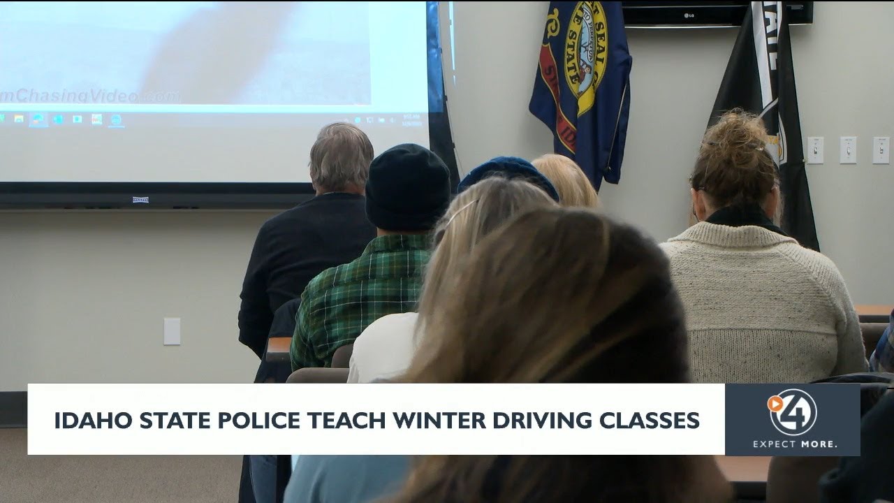 Idaho State Police teach winter driving classes