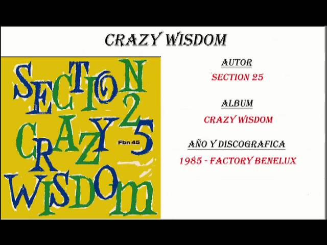 Watch Section 25 - Crazy Wisdom (1985) on YouTube Watch Section 25 - Crazy Wisdom (1985) on YouTube