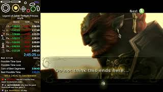 Twilight Princess Any% speedrun - Wolfdash race later !wd5