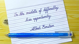 EP2 Real Quotes by Albert Einstein | Super clean handwriting | Beautiful English handwriting