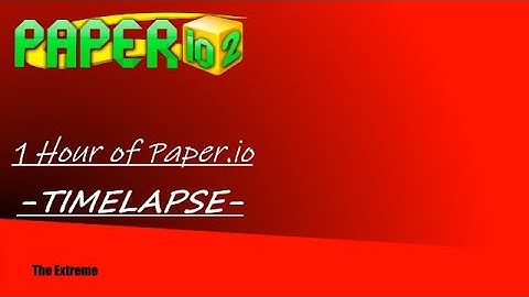 1 Hour of Paper.io in 3 1/2 Minutes *TIMELAPSE*
