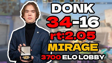 😮donk (34-16) rt:2.05 w/zweih +VOICE COMMS (dust2) l EU FACEIT RANKED 3700 ELO LOBBY l #cs2 #pov