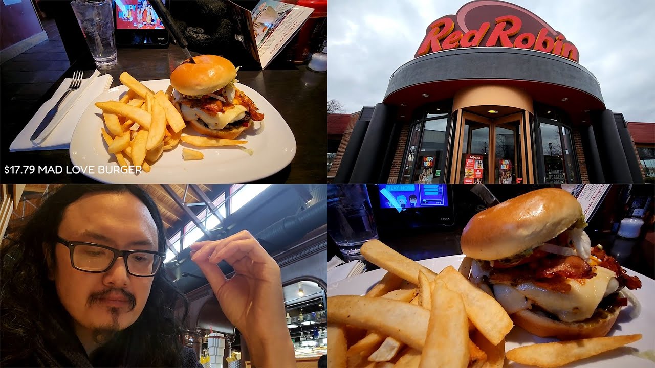 RED ROBIN MAD LOVE BURGER REVIEW!!