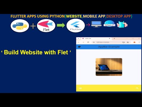 build a python portfolio website with flet tutorial -... Flet: Python ile Web Sitesi Yapmak (Creating Website with Python) - YouTube