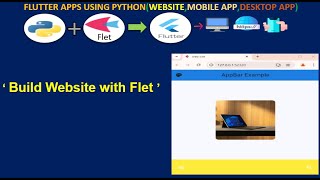 Flet: Python ile Web Sitesi Yapmak (Creating Website with Python)
