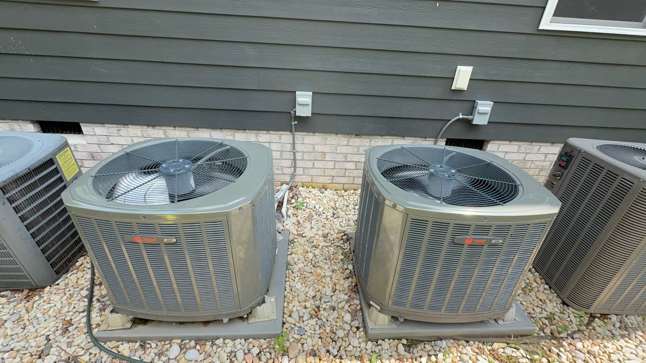 Mid summer start up and shut down of  the 2 door zone Trane XR14 ￼ heat pumps ￼
