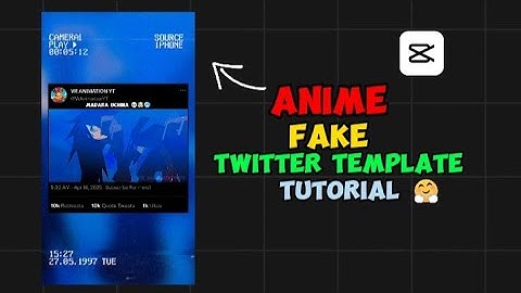 How to Make Anime Fake Twitter Edits | Viral Anime Template CapCut Tutorial | #viralvideo #capcut