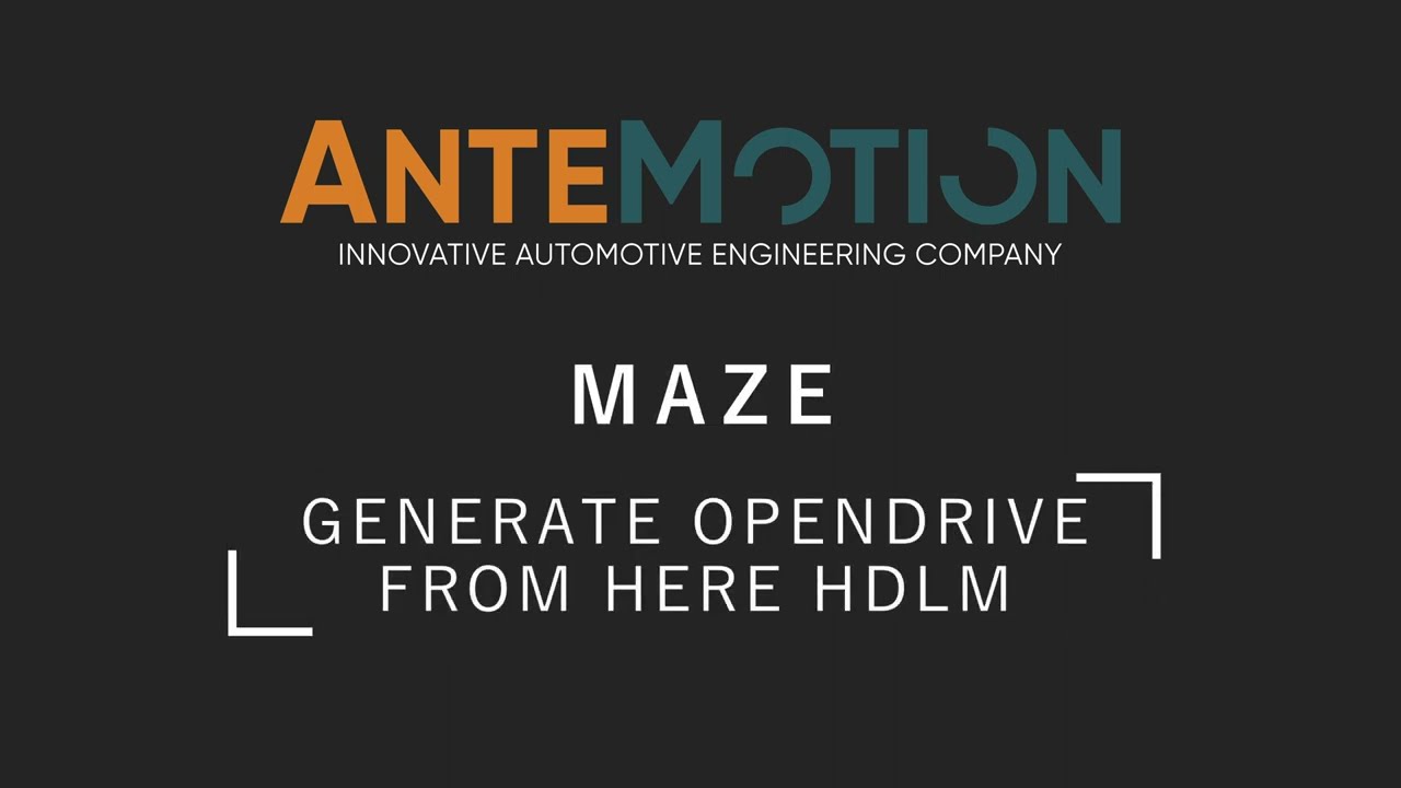 Generate OpenDrive from HERE HDLM | Maze