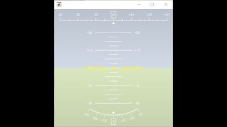 Artificial horizon - flight path marker