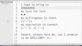 Square CodeCamp 2015: Why You Should Have Me