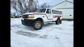 1996 Ford F-350 XLT Service Truck, Delta Pro Aluminum Tool Boxes, Rear Lift Gate, 4x4, Gas, 4 Speed