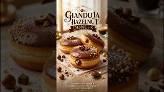 🍩 Gianduja Hazelnut Donuts Recipe | Fluffy Chocolate Hazelnut Filled Donuts 🌰🍫