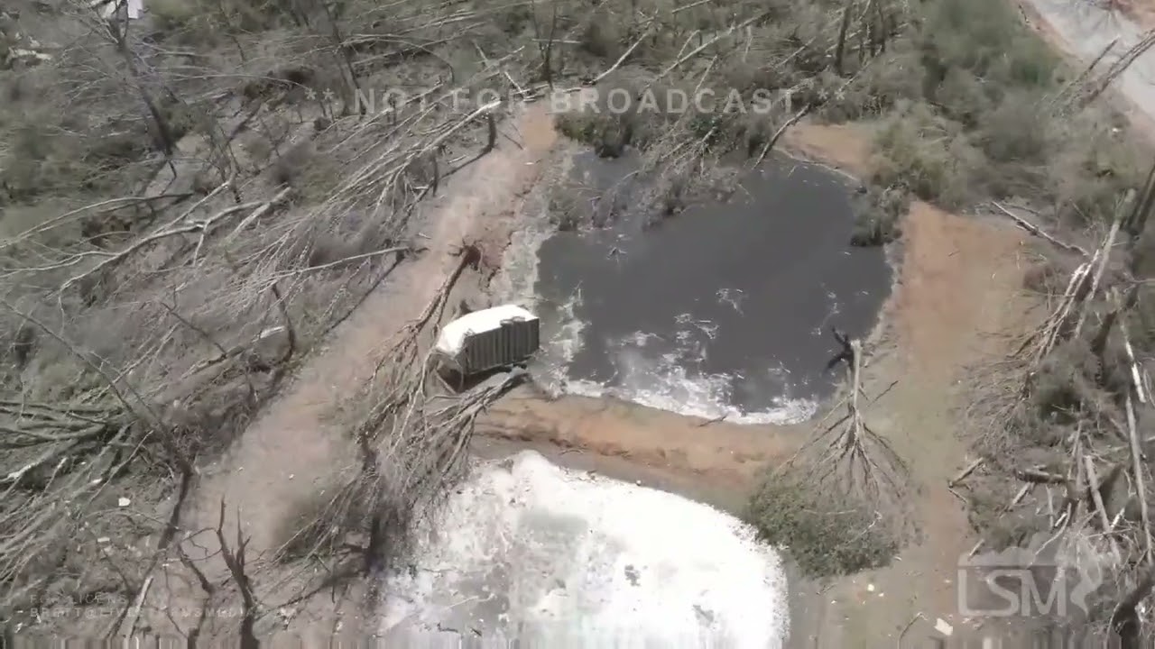 03-31-2023 Pontotoc, MS - Damaged Homes From Pontotoc Tornado