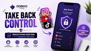 How to stop | phone addiction best for professionals | and students | Dobiko task screenshot 3
