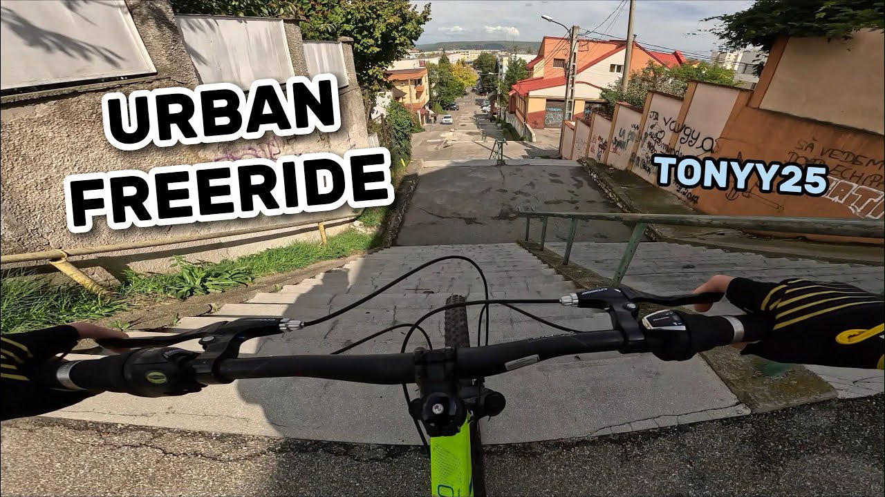 URBAN FREERIDE IN PITESTI! EPIC DROPS